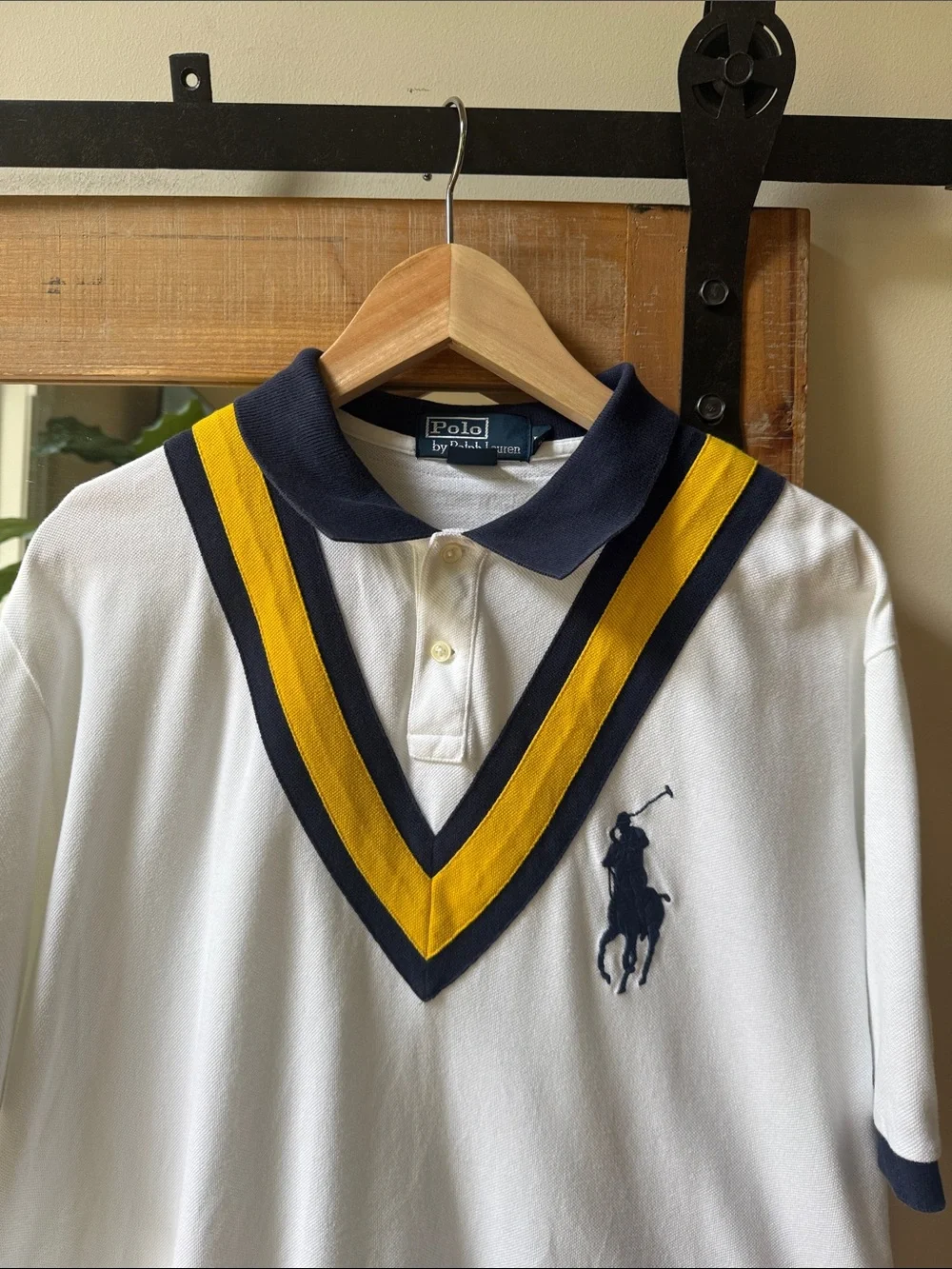 Polo Ralph Lauren Cricket Style Big Pony Polo Shirt Size L - Picture 2 of 6